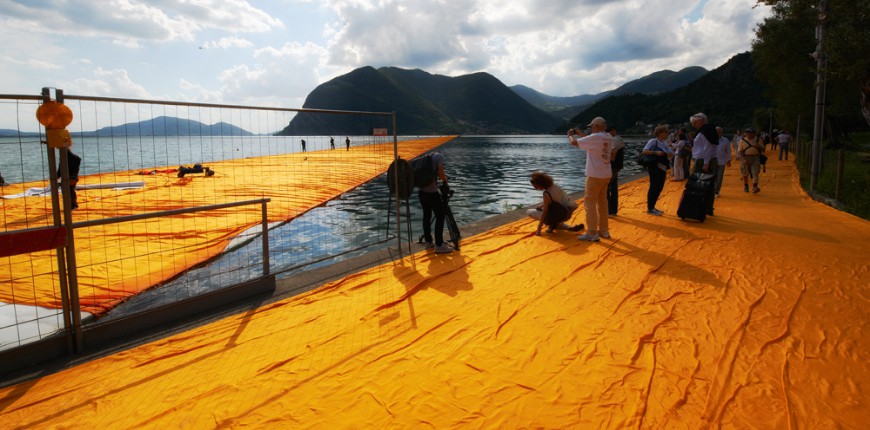 Floating Piers von Christo | Lago d´Iseo