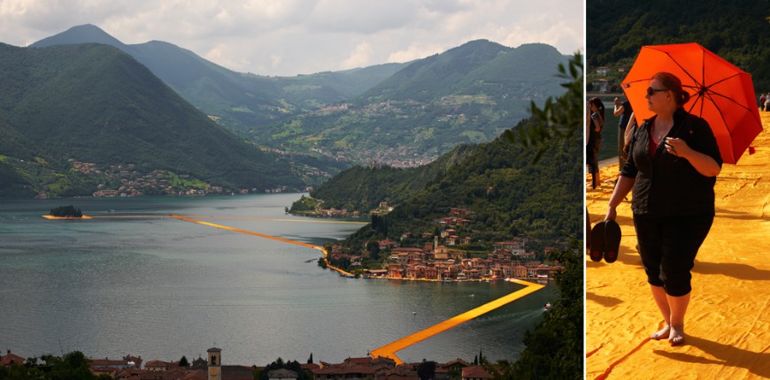 Floating Piers von Christo | Lago d´Iseo